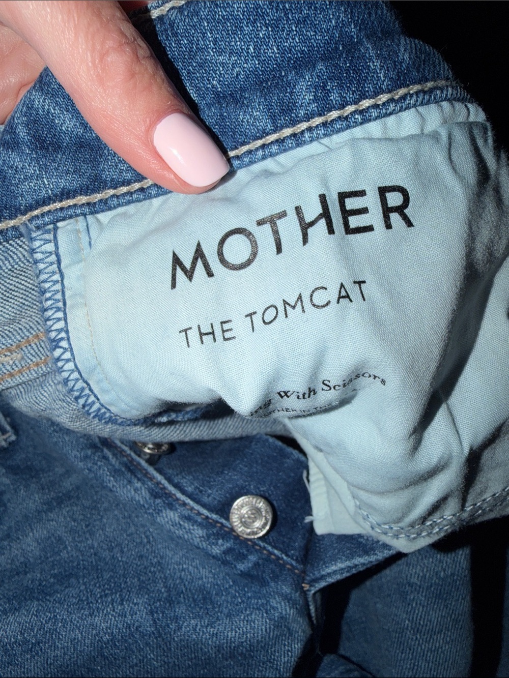 MOTHER Tomcat Jeans in Light Blue Wash - Picture 2 of 4